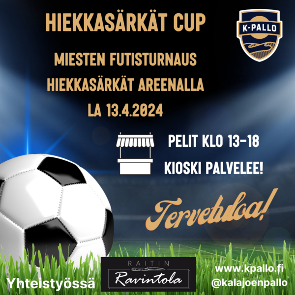 Hiekkasärkät Cup lauantaina 13.4. klo 13-18.
