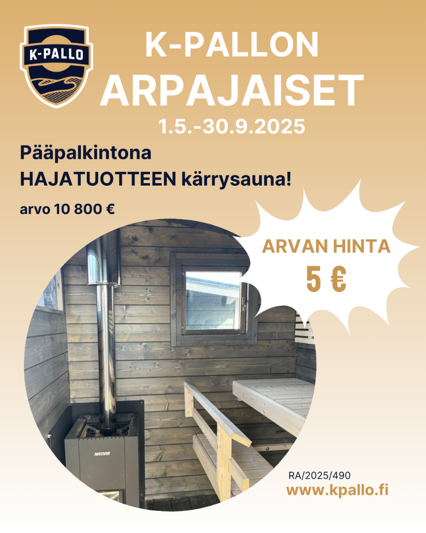K-Pallon arpajaiset ovat alkaneet!