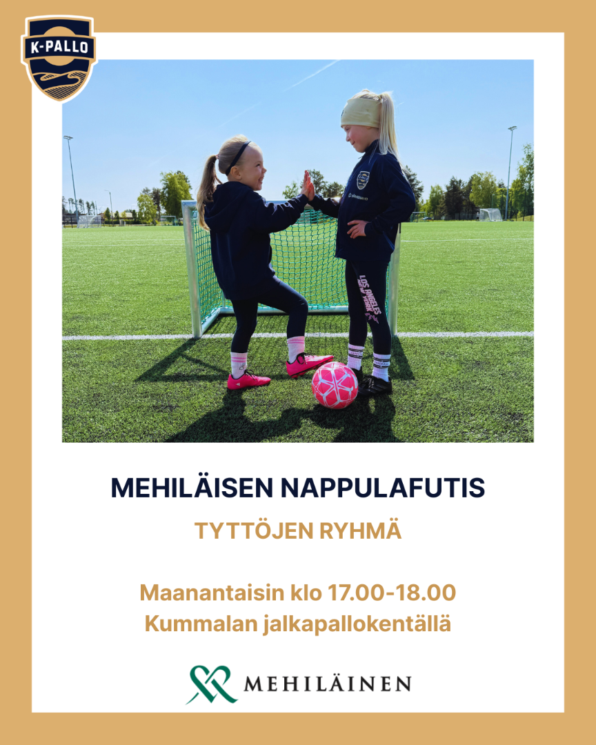 Tyttöjen Nappulafutis alkaa 23.6.2025!