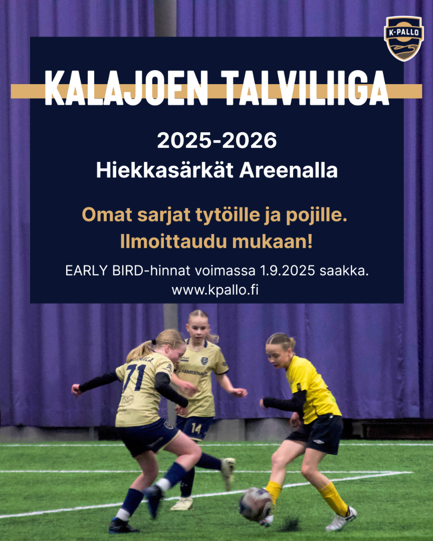 Kalajoen Talviliiga 2025–2026 – ilmoittautuminen on käynnissä!