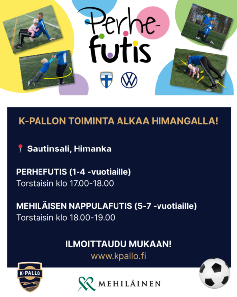 Perhefutis ja Mehiläisen Nappulafutis alkaa Himangalla 5.3.2026.