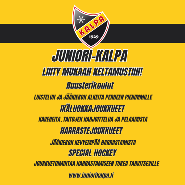 Juniori-KalPa - Uusi kausi käynnistyy!