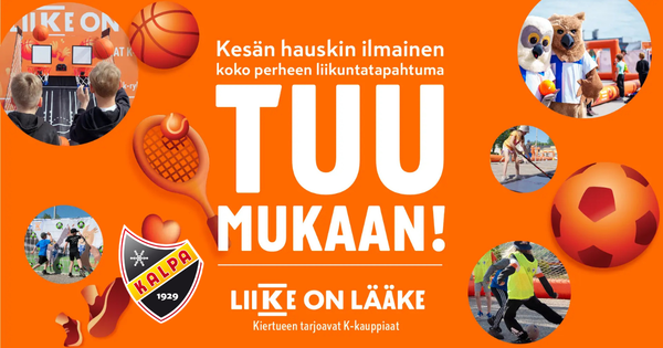 Juniori-KalPa mukana toteuttamassa Liike on Lääke -kiertuetta Kuopiossa!