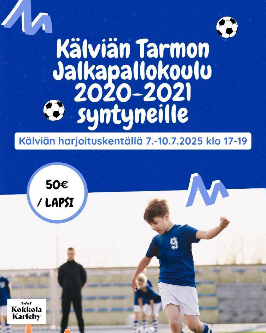 Jalkapallokoulu tulee heinäkuussa!