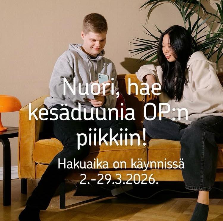 Hei 15–17-vuotias nuori, tule meille kesätöihin!