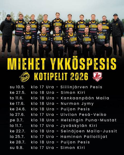 Kauden 2026 kotipelit