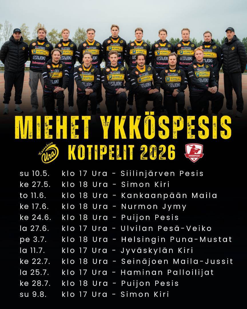 Kauden 2026 kotipelit