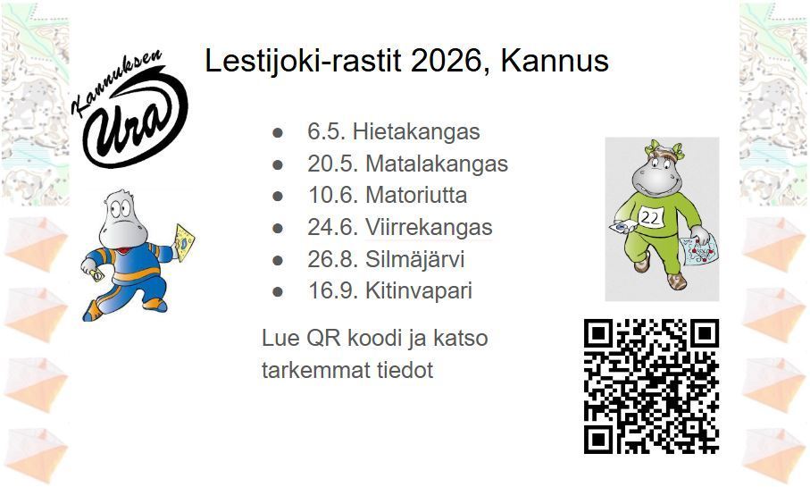 Lestijoki-rastit 2026 Kannuksessa