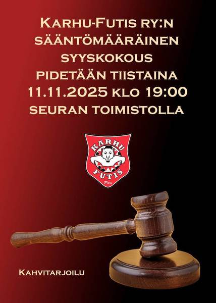 Seuran syyskokous