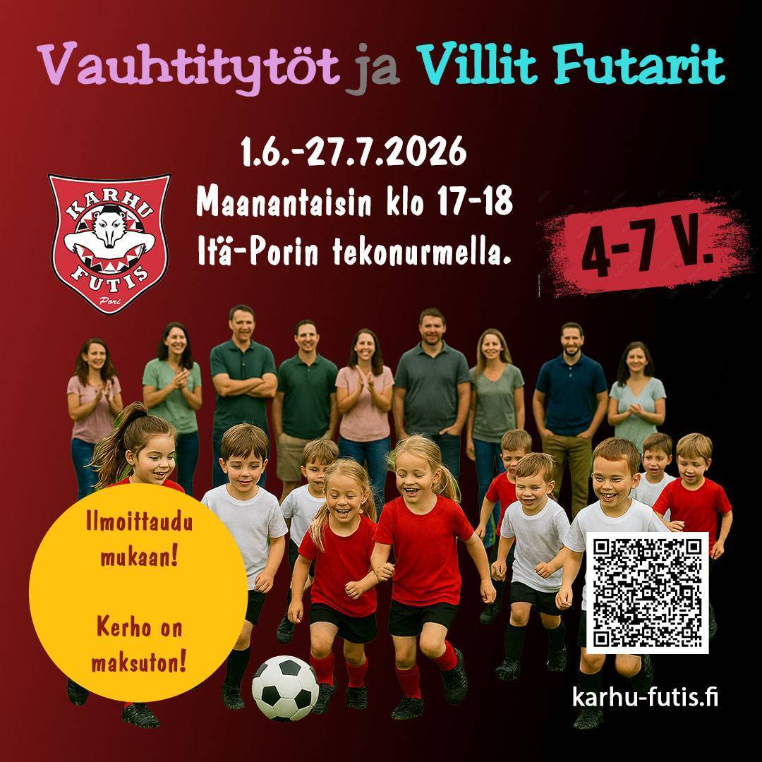 Vauhtitytöt ja Villit Futarit - ilmoittaudu mukaan!