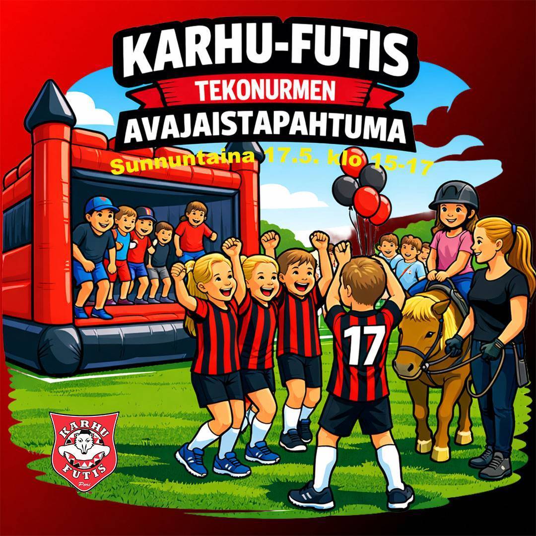 Uuden tekonurmen avajaistapahtuma 17.5.2026