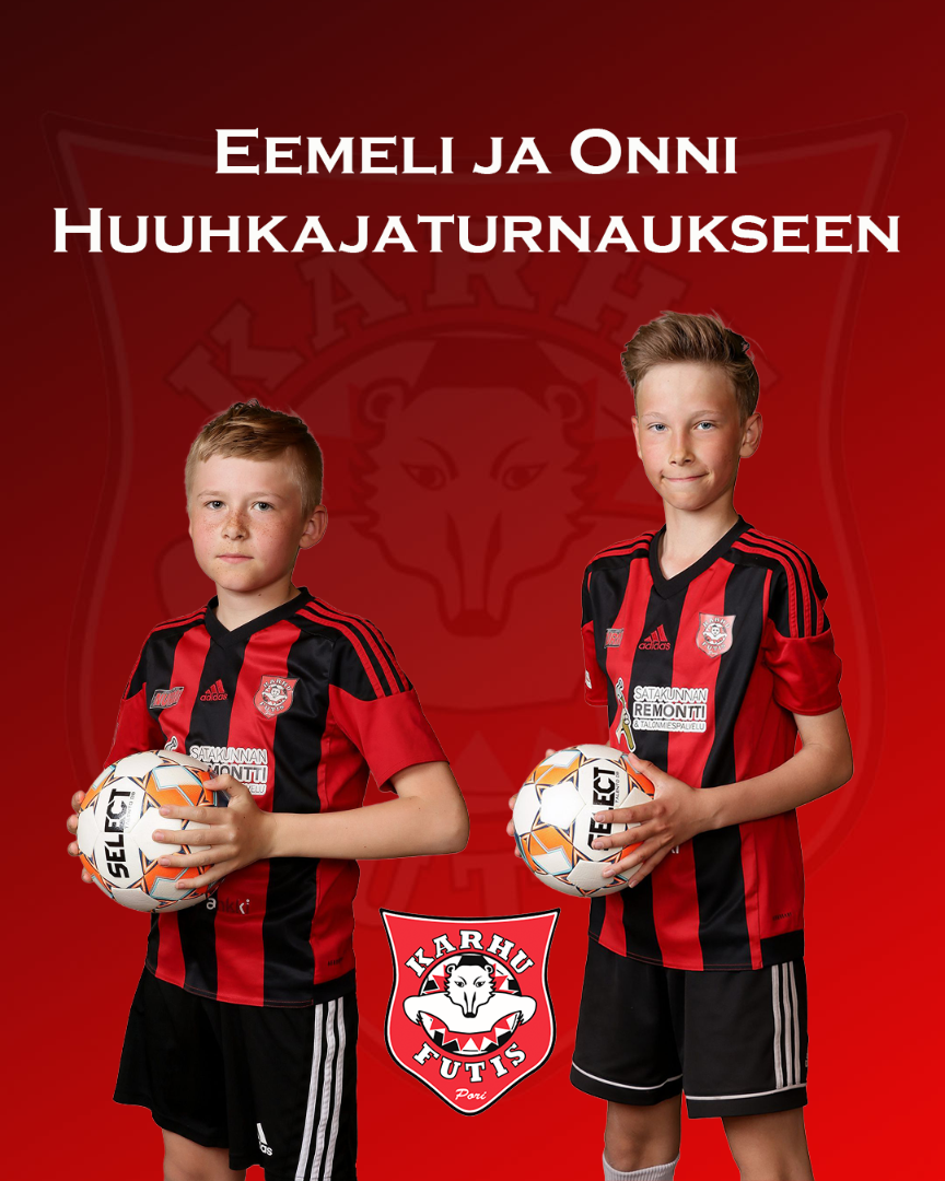 Eemeli ja Onni Huuhkajaturnaukseen!