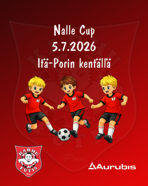 Nalle Cup 2026 pelataan 5.7.2026!