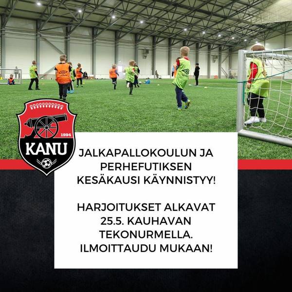 Jalkapallokoulu & perhefutis 2025 alkaa!