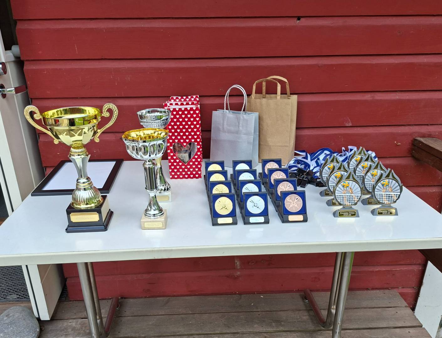 Lentopalloilijoiden ja muun seuraväen virkistysiltapäivää vietettiin Veteraanimajalla