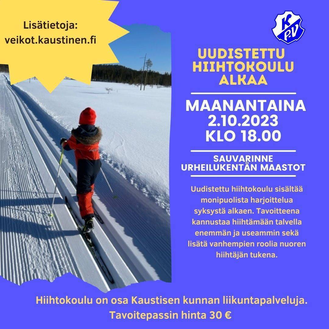 Uudistunut hiihtokoulu alkaa!
