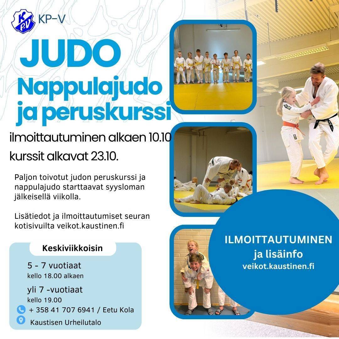 Nappulajudo ja peruskurssi INFO sekä ilmoittautuminen