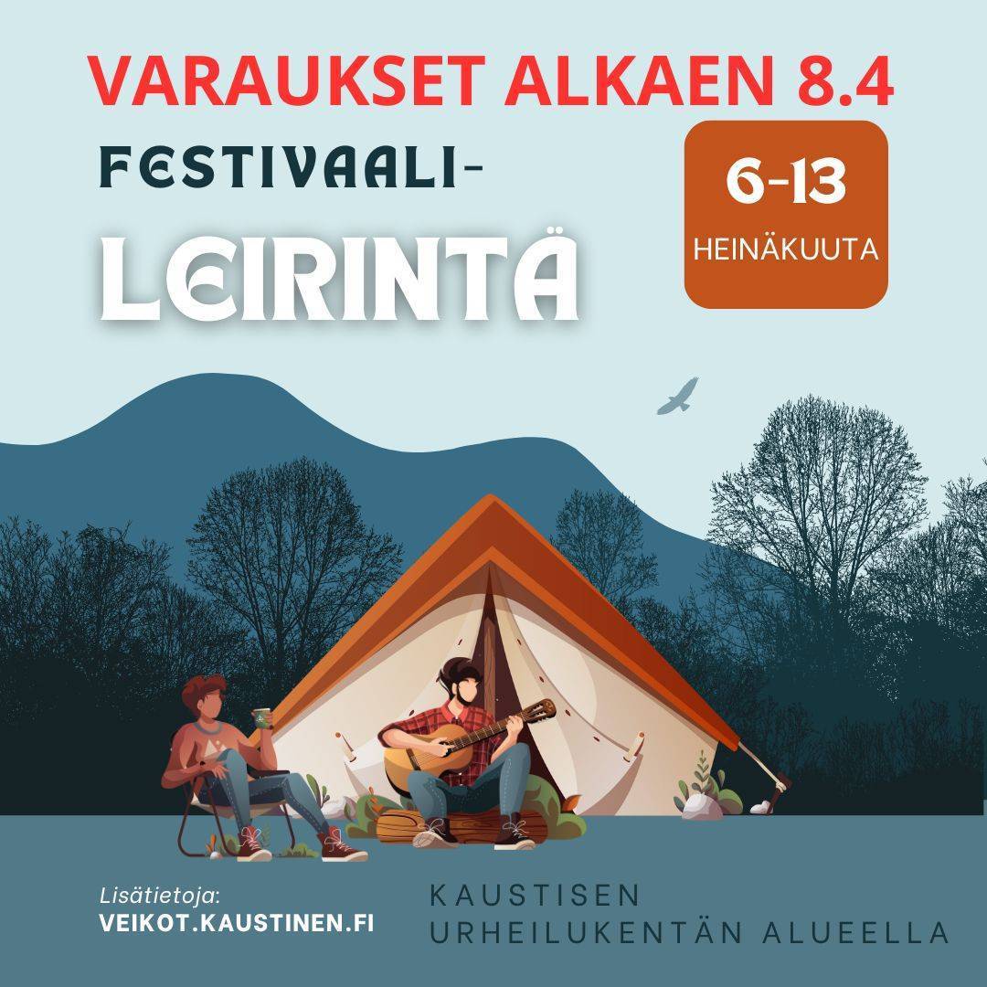 Festivaalileirintä 2025 varauksia otetaan vastaan 8.4. alkaen