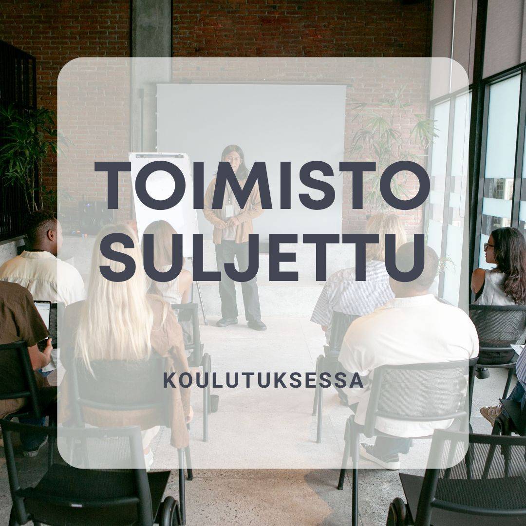 Toimisto suljettu 11-13.6