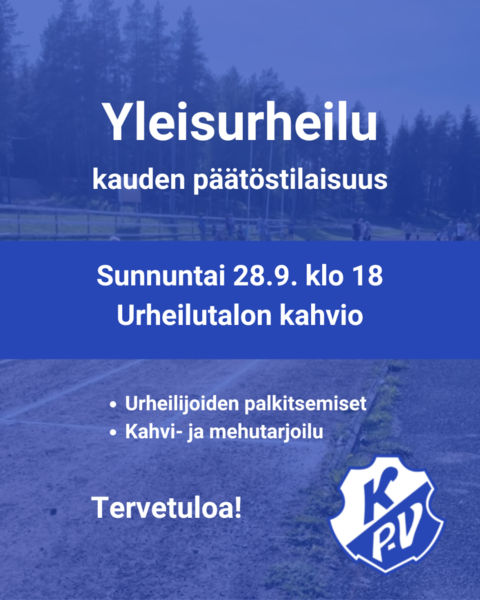 Yleisurheilu päätöstilaisuus 28.9.