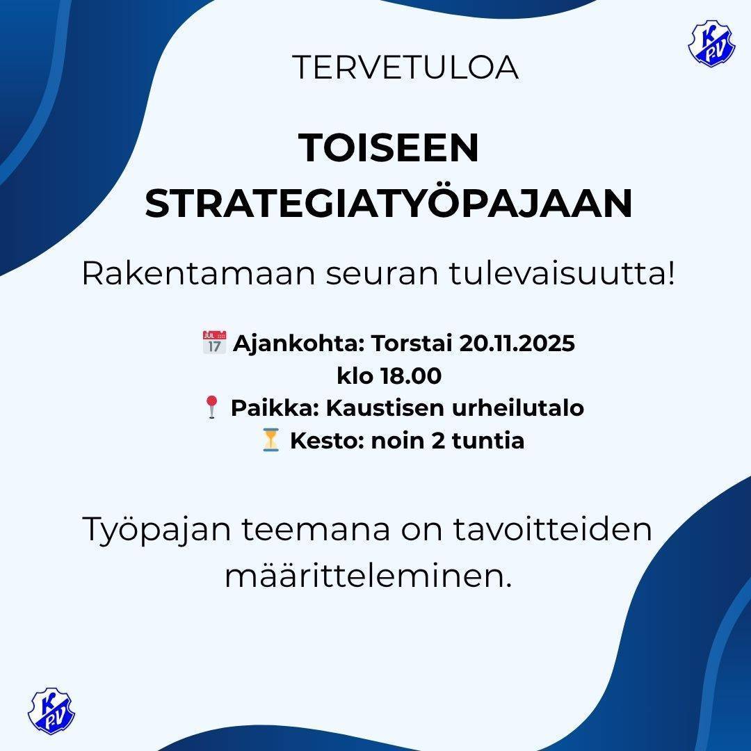 Strategiatyöpaja torstaina 20.11
