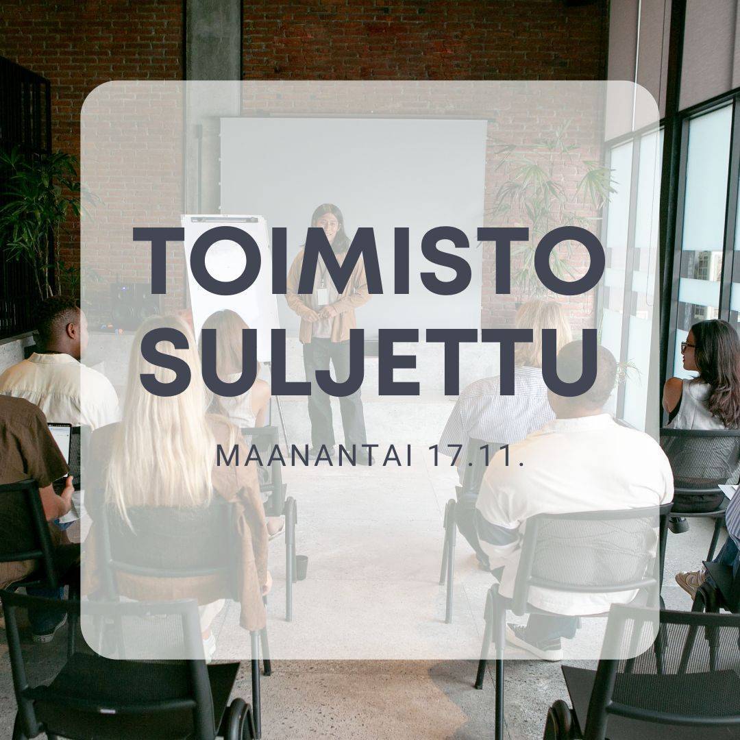 Toimisto suljettu ma 17.11