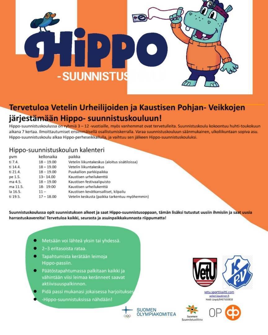 Tervetuloa Hippo-suunnistuskouluun!