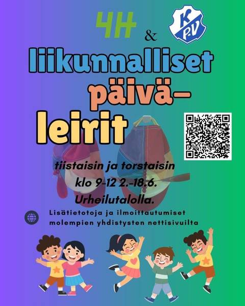Liikunnalliset kesäleirit 2. - 18.6 