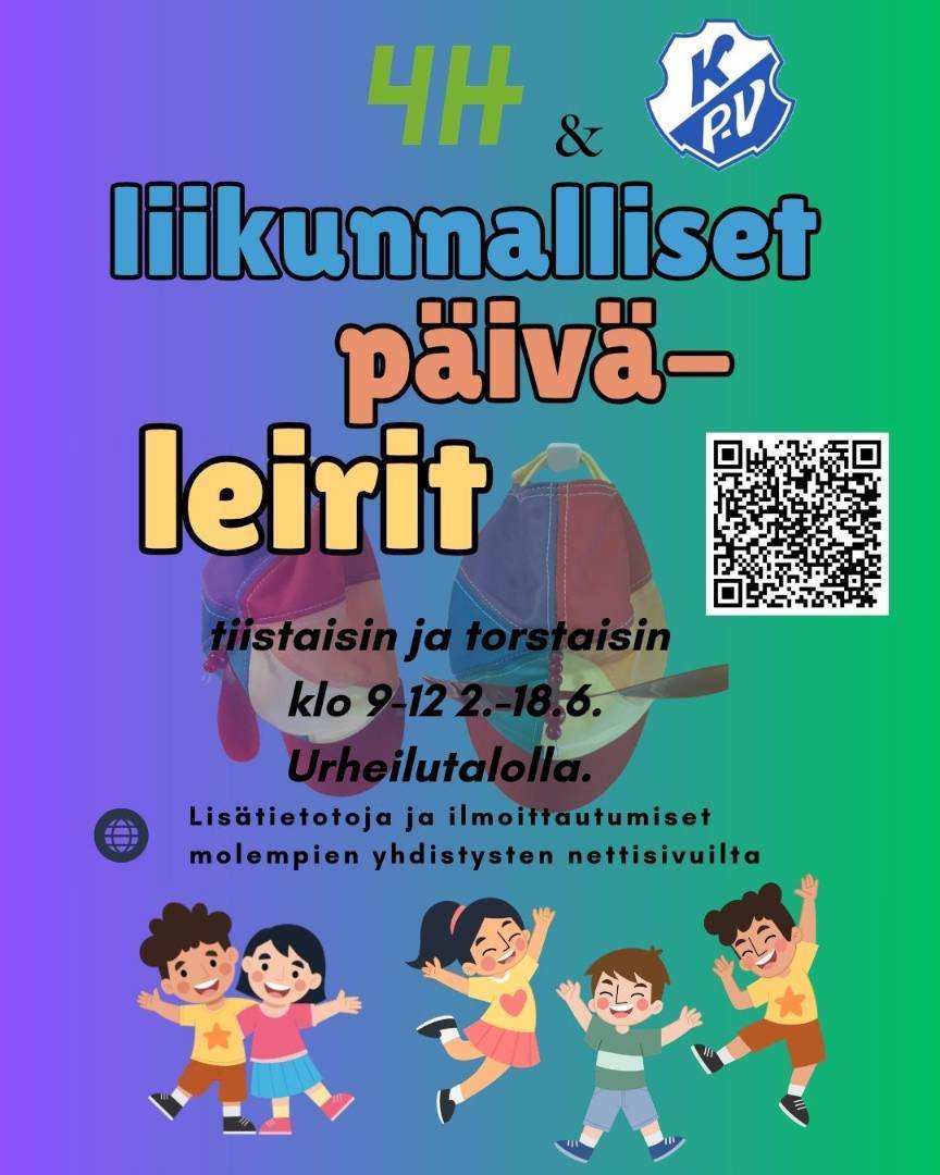 Liikunnalliset kesäleirit 2. - 18.6 