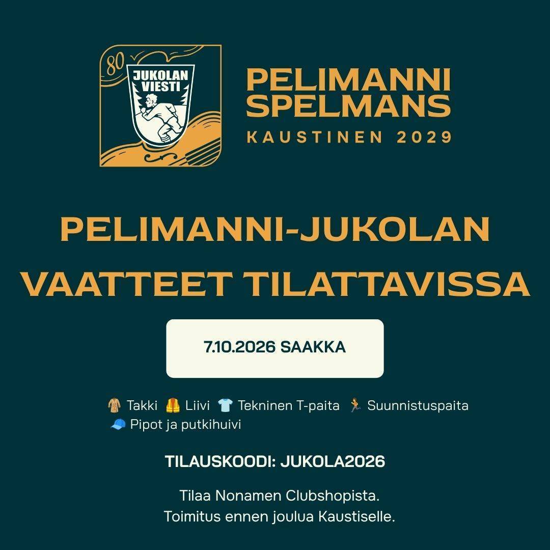Pelimanni-Jukolan vaatetilaus jälleen käynnissä