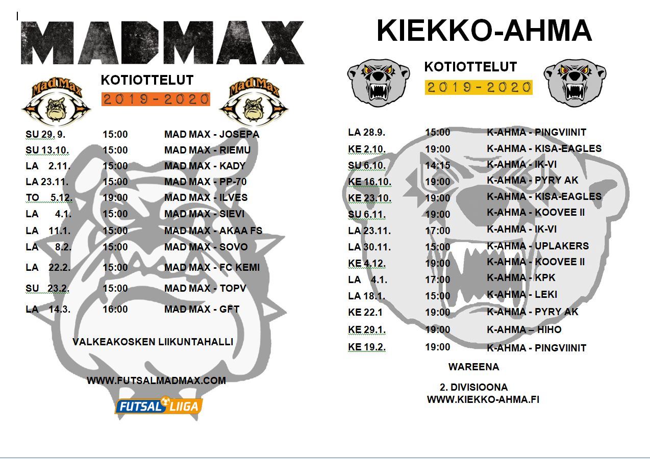 Kiekko-Ahma/MadMax yhteiskausikortti