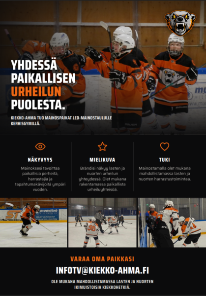 Kiekko-Ahma LED mainostaulu