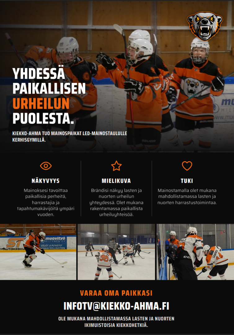 Kiekko-Ahma LED mainostaulu