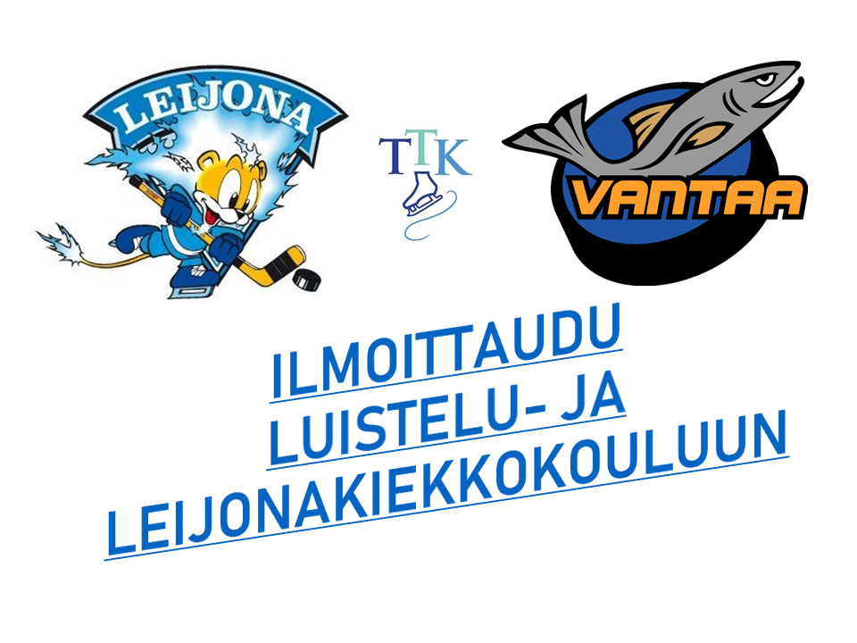 Luistelukoulun ja Leijona-kiekkokoulun kevätkausi alkaa 5.1.2020