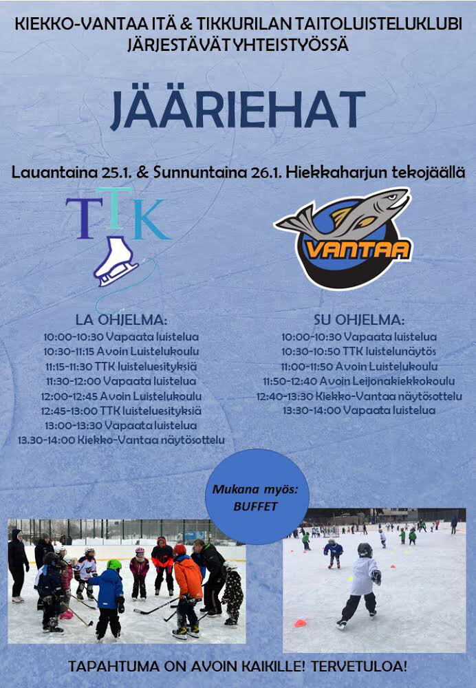 Jäärieha Hiekkaharjun ulkojäällä 25 - 26.1.2020