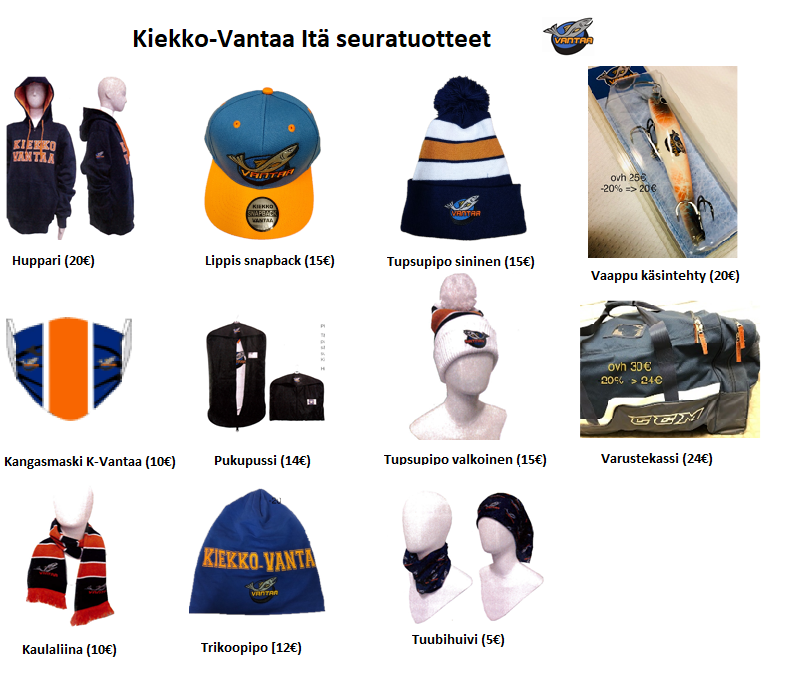 Tilattavat seuratuotteet