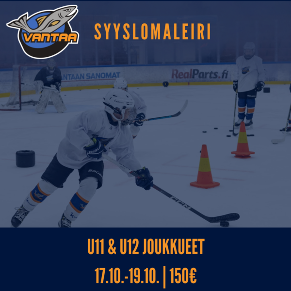 Syyslomaleiri U11 & U12 joukkueiden pelaajille 17.10.-19.10.