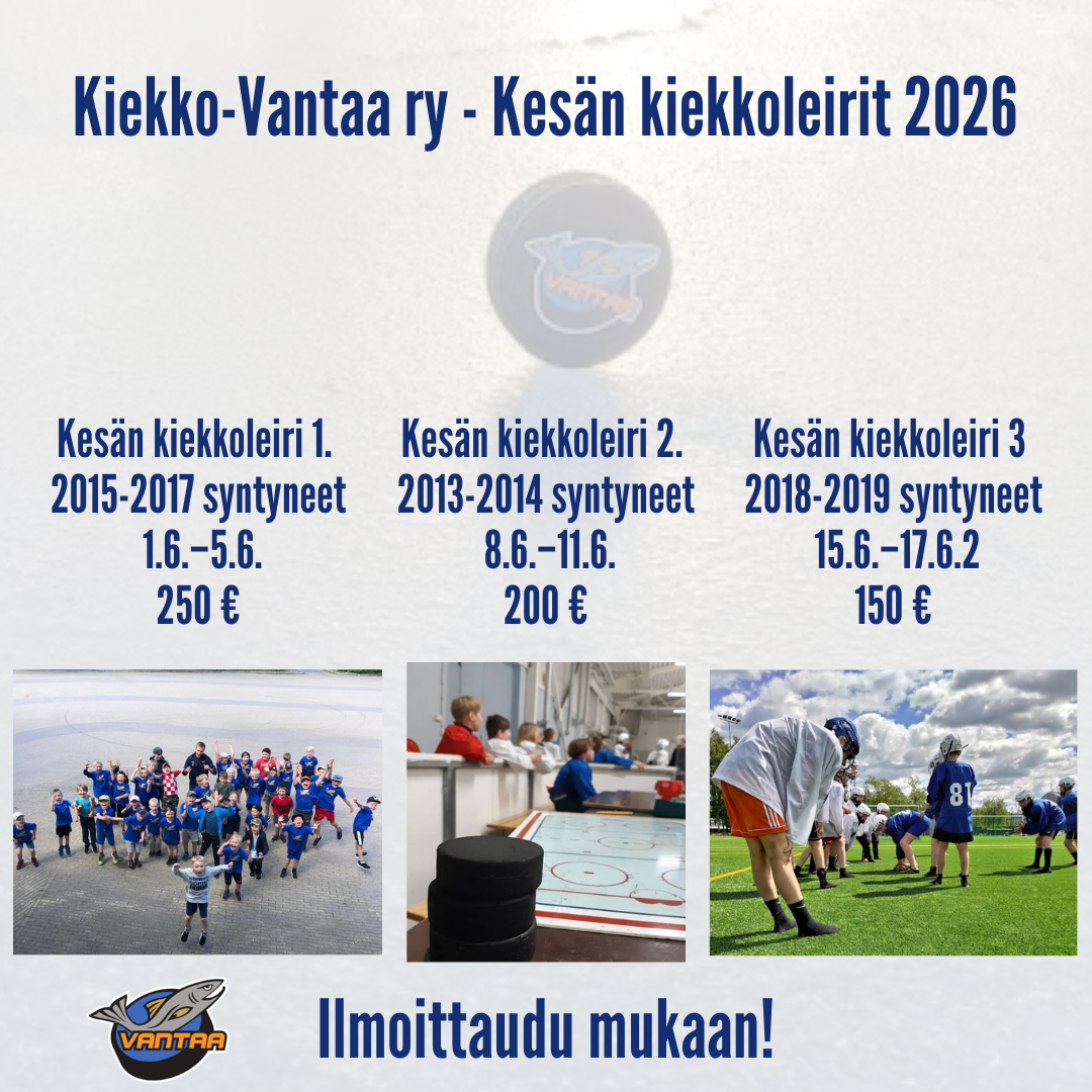 Ilmoittaudu mukaan kesän kiekkoleireille!