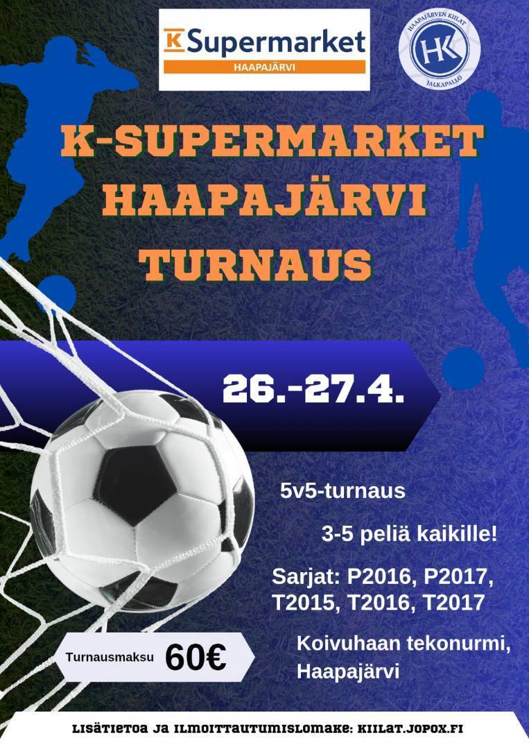 K-Supermarket Haapajärvi - turnaus tulee taas!