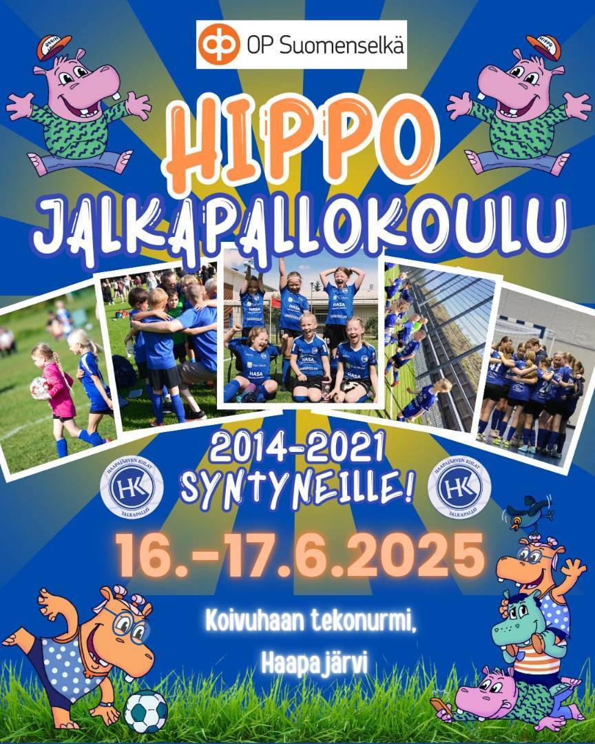 HIPPO Jalkapallokoulu tulee taas!!