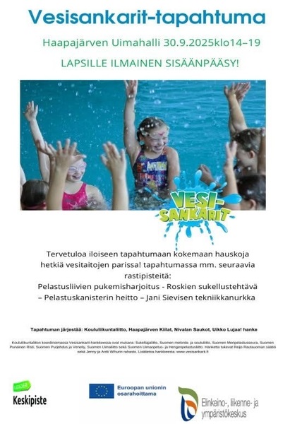 Vesisankarit tapahtuma 30.9.2025 uimahallilla!