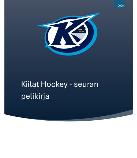 Kiilat Hockeyn pelikirja on nyt julkaistu!