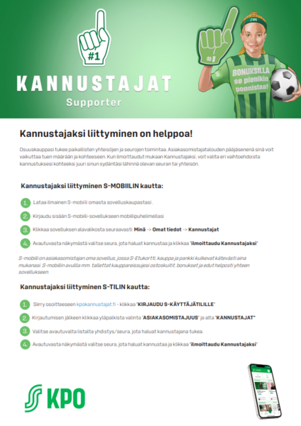Liity meidän KPO- Kannustajaksi!