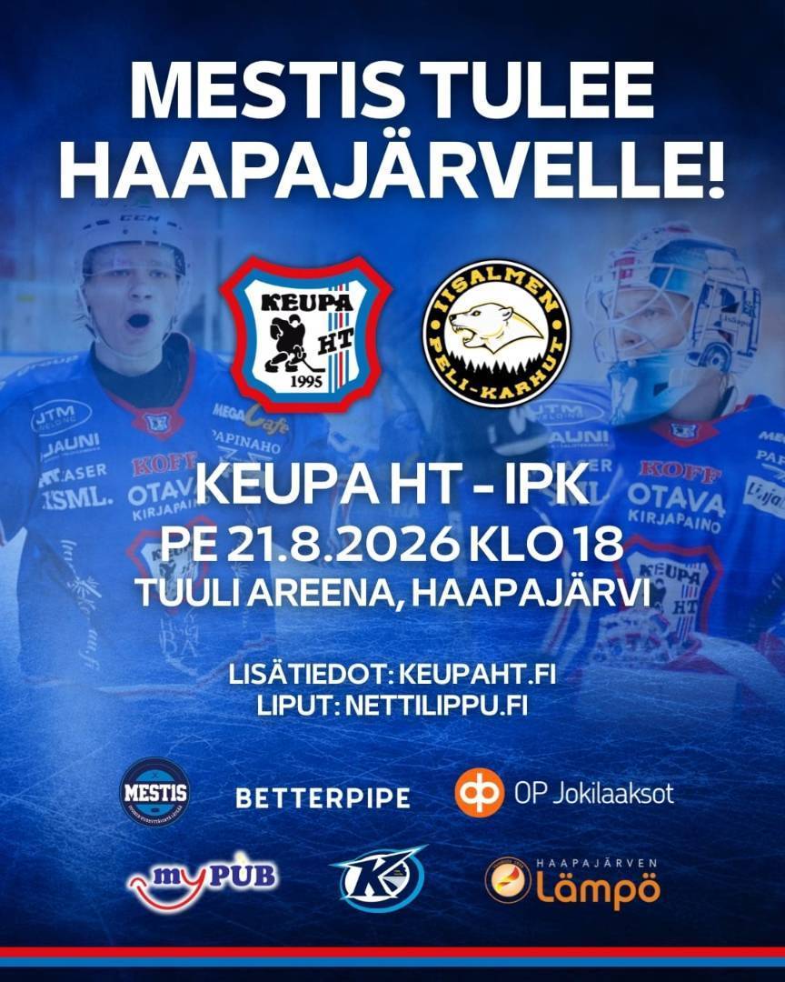 Mestis tulee Haapajärvelle!