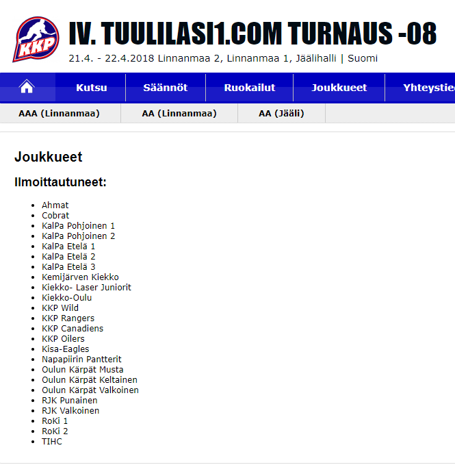 IV. Tuulilasi1.com turnaus
