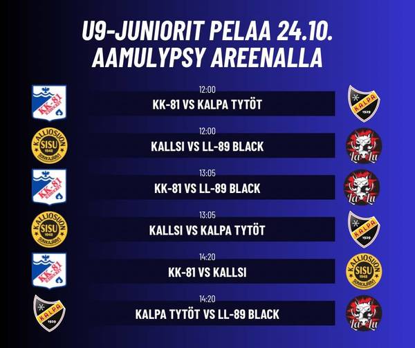 U9 pelaa 