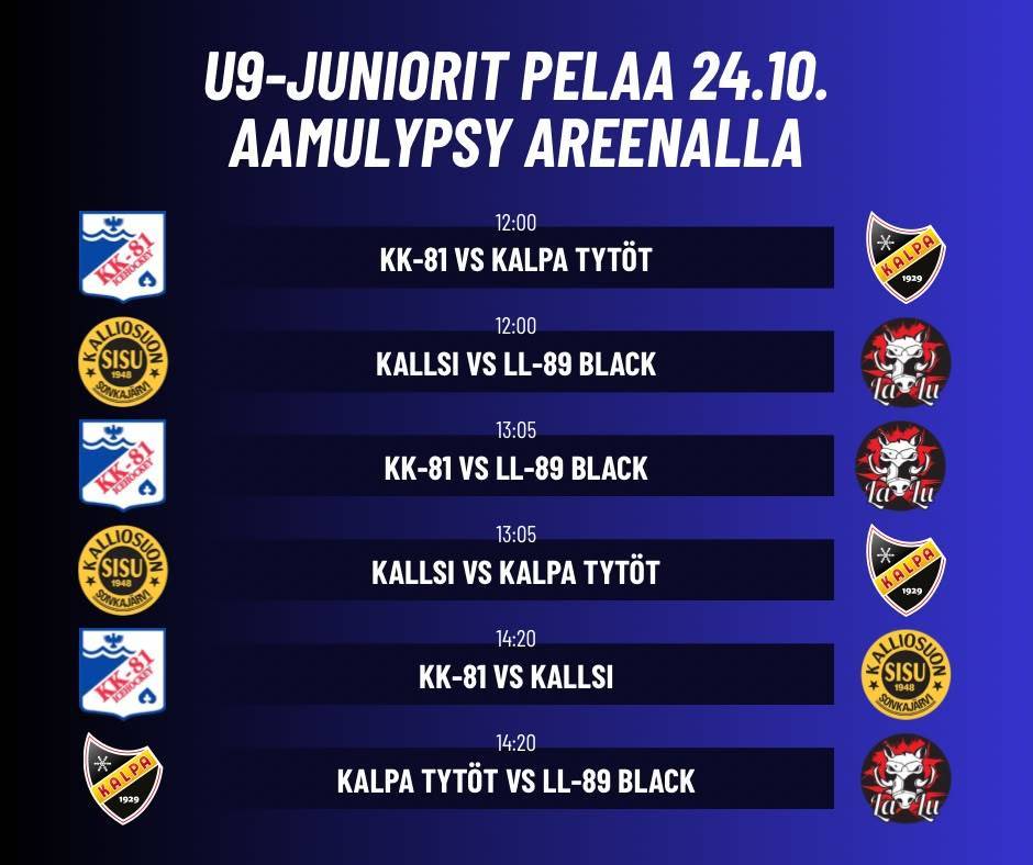 U9 pelaa 