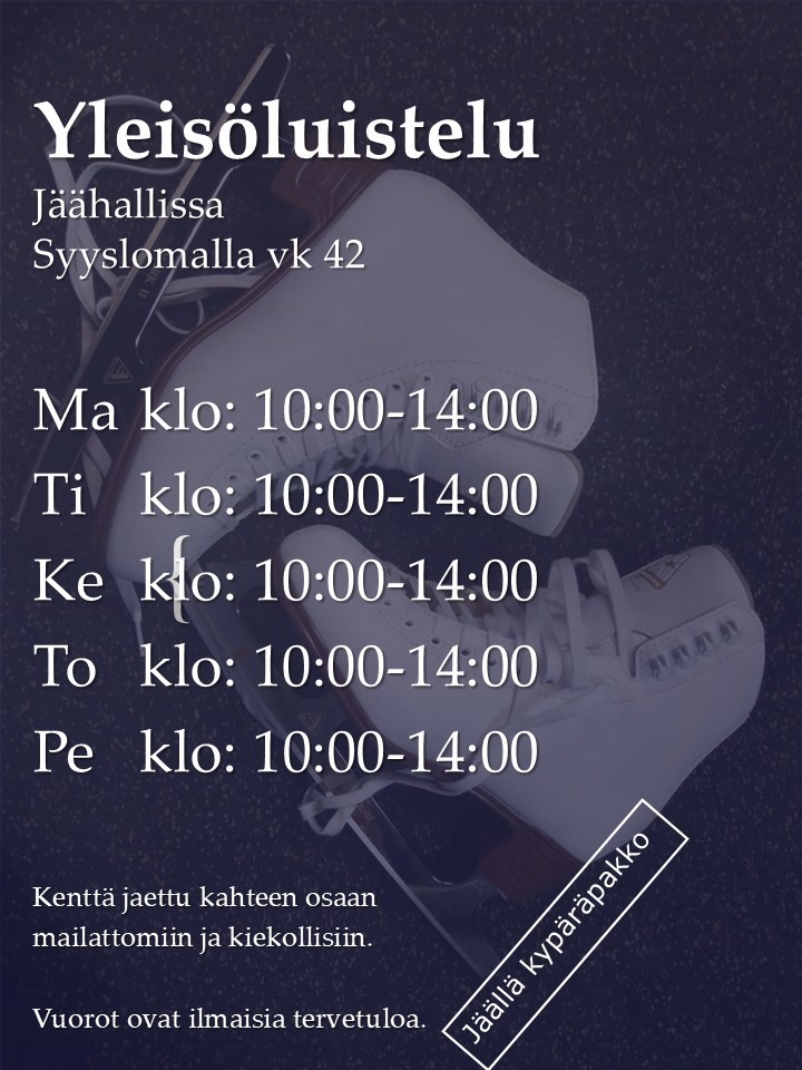 Syyslomalla luistelemaan