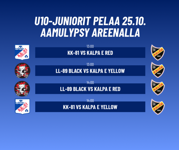 U10 pelaa