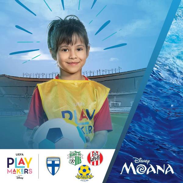 Tule mukaan! UEFA Playmakers liikuttaa pieniä tyttöjä uuden Disney-tarinan ja jalkapallon tahdissa